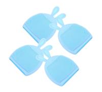 LOORGVEL Rabbit Ear Silicone Facial Cleansing Brush 4pcs Light Blue Portable Face Scrubber Exfoliator for Deep Skin Care and Daily Wash
