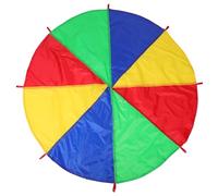 LOORGVEL Rainbow Parachutes for Outdoor Indoor Play Equipment Vibrant Colors Sensory Motor Skills Cooperative Game for Preschool Learning Activities