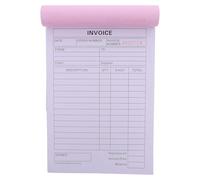 LOORGVEL Receipt Book Duplicate Carbonless 2-Part Invoice Book 60 Pages with 30 Sets for Small Business Order Tracking and Financial Record Keeping