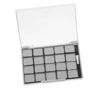 LOORGVEL Refillable Magnetic Makeup Palette Tray with Removable Metal Pans for DIY Eyeshadow Blush Powder Organizer Transparent Lid Adjustable Compartments Portable Eye Shadow Storage Box