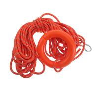 LOORGVEL Reflective Orange Marine Floating Rescue Rope 8mm X 20m with Hook and Ring for Boaters Kayakers Canoe Rafting Water Safety