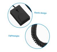 LOORGVEL Remote Leash with Elastic Spring Rope Self Adhesive Loss Holder for Tv Phone and Device Security No Drill Installation Durable and Stylish Tether for Home Use