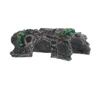 LOORGVEL Reptile Hide Platform Resin Terrarium Ornament with Tree Design for Pets Lightweight Natural Habitat Shelter for Lizards Geckos Snakes and Tortoises