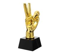 LOORGVEL Resin Microphone Trophy Vintage Style Award for Music Enthusiasts and Broadcast Professionals Retro Decorative Prize for Singing Competitions Public Speaking and Celebration Events