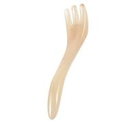 LOORGVEL Resin Three Prong Scalp Massaging Comb for Headache Relief and Circulation Stimulation Smooth Hand Polished Gua Sha Tool for Scalp Neck Temples Portable Lightweight Design for
