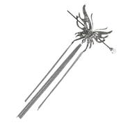 LOORGVEL Retro Black Butterfly Pearl Hair Stick for Women Classic Hair Fork Secure Bun Styling Tool for Weddings Parties Gifts