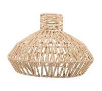 LOORGVEL Retro Woven Lampshade Cover for Ceiling Wall Floor Lamps Soft Light Diffuser Easy to Install Vintage Rattan Style for Kitchen Dining Room Cafe Bedroom Loft Farmhouse Decor