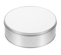 LOORGVEL Round Sublimation Tin Box White Insert, Metal Candy and Cookie Storage Case for DIY Transfer Printing, Iron Box for Birthday and Wedding Presents