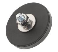LOORGVEL Rubber Coated Magnetic Mounting Base with Strong Threaded Stud, Anti-scratch Magnet Holder for Home Lighting and Camera Equipment, Magnetic Mount Plate for Industrial Use