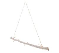 LOORGVEL Rustic Driftwood Wall Hanging Decor with Birch Wood Stick, Farmhouse Wooden Branches Art for Living Room, Decorative Logs Wall Accent for Home Display