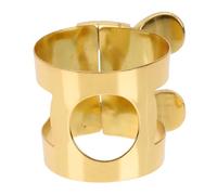 LOORGVEL Saxophone Mouthpiece Clamp Small Brass Adjustable Sturdy Alto Saxophone Clip Suitable for Wind Instrument