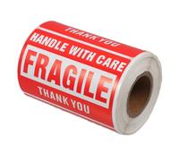 LOORGVEL Self Adhesive Fragile Warning Labels for Shipping and Packing Decals Per Suitable for Boxes Paper Plastic Surfaces Convenient and Compact Transport Stickers