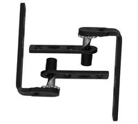 LOORGVEL Self-Closing Stainless Steel Pivot Hinges for Dual Swing Doors, Hidden Auto-Return Mechanism, Black Finish, Suitable for Bar, Kitchen, and Office Doors Over 16mm Thickness, 1 Pair