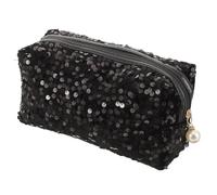 LOORGVEL Sequin Rectangular Cosmetic Storage Bag for Ladies with Large Capacity and Zipper Closure, Oxford Cloth Travel Toiletry Pouch for Secure Organisation, for Travel and Outdoor Use
