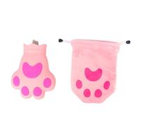 LOORGVEL Silicone Cat Paw Ice Bag Cooling Pouch, Pink Creative Summer Cooling Bag for Hot and Cold Use, Portable Ice Pack for Travel and Outdoor