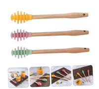 LOORGVEL Silicone Honey Dippers with Handles for Honey Stirring Syrup and Viscous Liquids Safe Food-Grade Material for Kitchen and Party Use