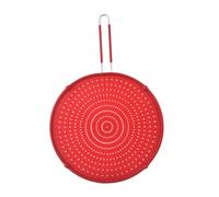 LOORGVEL Silicone Kitchen Oil Strainer with Handle Multipurpose Grease Splatter Screen for Frying Pan Cooling Mat and Drain Board Lightweight Non-Slip Splash Guard for Cooking and Easy