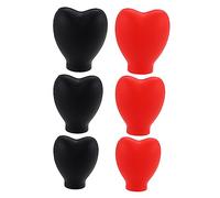 LOORGVEL Silicone Makeup Brush Covers 6pcs Set Multi-color Protective Dustproof Head Covers for Cosmetic Brush Storage and Travel
