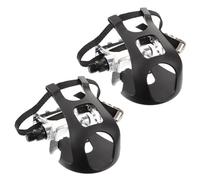 LOORGVEL Skid Bearing Pedals for Indoor Fitness Bikes Aluminum Alloy Dynamic Platform Pedals with Strong Straps Comfortable for Safe Cycling Experience