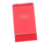 LOORGVEL Small Flip Desk Calendar with Twin Wire Binding Ink Resistant Monthly Planner for Office School Home Use Portable Minimalist Design for Year Organization and Extended Planning