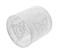 LOORGVEL Small Iron Lampshade for Table Lamp and Pendant Light Anti-Glare Design with Aperture Versatile Fit for Various Bulb Decorative White Butterfly Pattern Multipurpose Household Lamp