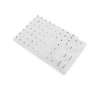 LOORGVEL Soft Raised Silicone Keycaps for Long Nails Ergonomic Keyboard Cover with Embedded Letters for PC Laptop Gaming Friendly Cushioned Typing Comfort Self Adhesive Protective Sticker