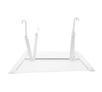 LOORGVEL Square Ceiling Central Air Conditioner Deflector Windshield 35x35cm White Air Vent Baffle for Direct Blow Prevention and Improved Airflow in Home and Office