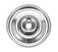 LOORGVEL Stainless Steel 10Cm Seasoning Pot Cover Lid Easy Clean Explosion-Proof Kitchen Gadget for Cooking at Home