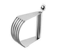 LOORGVEL Stainless Steel Dough Pastry Mixer with Handle Heavy Duty Kitchen Baking Tool for Cutting Blending and Mixing Flour Dough Portable and for Flakier Pastries and Pies