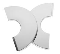 LOORGVEL Stainless Steel Escutcheon Plate Wall Split Flange Pipe Cover Durable Water Cover Cap for Shower Bathroom Pipe Decoration
