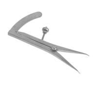 LOORGVEL Stainless Steel Eye Positioning Ruler Eyelid Measurement Gauge for Double Eyelid Symmetry Portable Cosmetic Tool for Precise Eye Shape
