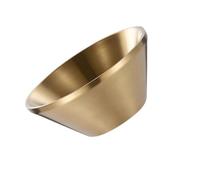 LOORGVEL Stainless Steel Food Serving Bowl Gold Ice Cream Dessert Salad Container Smooth Surface Practical Elegant for Parties and Daily Use