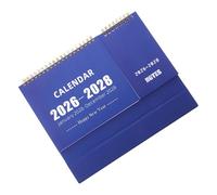 LOORGVEL Standing Desk Calendar with Thick Paper Spiral Bound Monthly Planner for Office Home School Portable English Language Learning Support Yearly Organizer