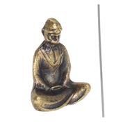LOORGVEL Sun Wukong Statue Miniature Antique Brass Monkey King Desktop Sculpture Feng Shui Home Office Car Decoration Brings Wisdom Strength and Positive Energy
