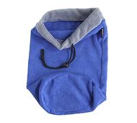 LOORGVEL Super Absorbent Small Pet Shower Towel Bag for Hamsters Ferrets Squirrels Quick Dry Bath Towel Pouch Machine Washable Pet Blanket for Cage Use Blue