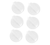 LOORGVEL Timer Control Knobs Plastic D Shaped 6pcs White with Wide Compatibility and Power Control Oven Replacement Knob for Microwave Oven and Cooker for Kitchen Appliance Accessories