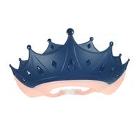 LOORGVEL Toddler Hair Wash Shield Adjustable Size with Cartoon Crown Lightweight Shower Cap Protecting Eyes and Ears during Bath Suitable for Babies and Boys and Girls