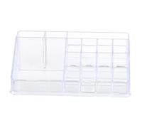 LOORGVEL Transparent Acrylic Makeup Organizer with Compartments Cosmetic Storage Box for Lipsticks Eyebrow Pencils and Jewelry Space-saving Desktop Drawer Container for Home and Dressing
