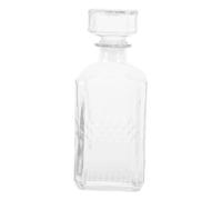 LOORGVEL Transparent Diamond Whiskey Decanter Glass Flask with Lid Elegant Wine Aerator Pitcher for Vodka Brandy Liquor Enhances Flavor and Aroma Release
