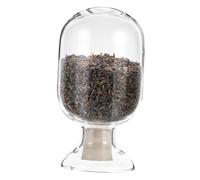 LOORGVEL Transparent Glass Match Holder Bottle Round Display Jar for Laboratory Experiments and Sample Preservation Reusable Science Study Storage Container Gift
