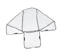 LOORGVEL Twins Stroller Rain Cover for Double Pram with Front and Rear Seats Windproof and PVC Material Ventilated Protection from Rain Snow and Cold Weather Fits Pushchairs and Travel