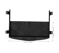 LOORGVEL Under Desk Keyboard Tray with Ergonomic Tilt Angle Sturdy Abs Storage Drawer for Keyboard and Mouse Space-saving Multi-purpose Office Desk Organizer Black
