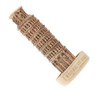 LOORGVEL Unique Resin Mini Building Model the Leaning Tower of Pisa Good Stability, Indoor Desktop Decor and Football Fan Gifts for Home and Office Display