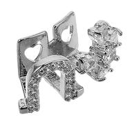 LOORGVEL Unique Zircon Teeth Grill Lightweight Hip Hop Tooth Jewelry for Christmas Party and Rap Performances Decorative Fake Mouth Grill with Comfortable Fit for Festival Wear