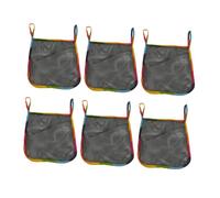 LOORGVEL Universal Ample Storage Space with Large Capacity Mesh Fabric 6pcs Baby Stroller Hanging Bag to Keep Things Organised, Stroller Organiser for Everyday Use