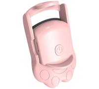 LOORGVEL USB Rechargeable Handheld Heated Eyelash Curler with Non-Slip Handle and Brush Head for Quick Curling Portable Makeup Tool for Pink Electric Lash Perming Device