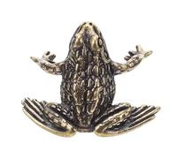 LOORGVEL Vintage Brass Toad Cabinet Handles Retro Metal Animal Shape Pulls for Home Decor Scratch Resistant Polished Brass Knobs Durable Classic for Dressers and Cabinets