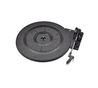LOORGVEL Vintage Record Player Turntable Plastic Portable Vinyl Audio Video Accessories with Stylus Built in Preamp Adjustable Counterweight for Parties and Home Use