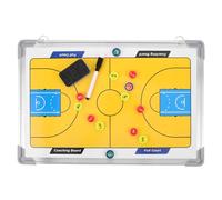 LOORGVEL Wall-Mount Basketball Coaching Board with Aluminum Frame Portable Basketball Strategy Whiteboard for Team Training and Match for Coaches