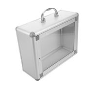 LOORGVEL Wall Mounted Medicine Organizer Box Space Saving Design Easy Access Emergency Aid Storage for Banks Offices and Community Service